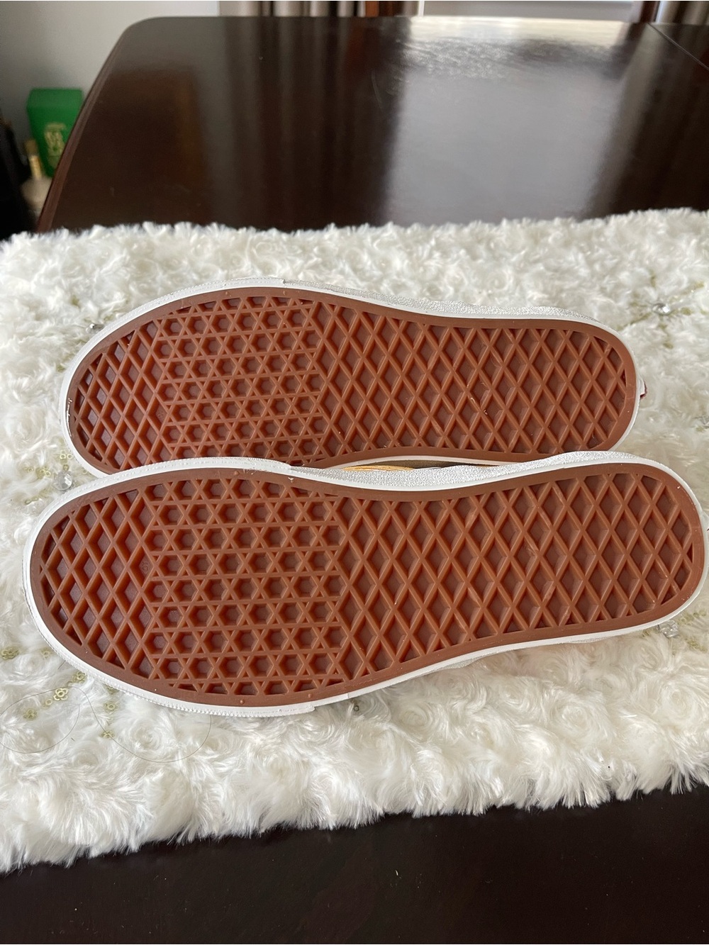 Vans Color Theory Classic Slip-On Checkerboard Sneakers - Golden Glow Size 7.5 - Picture 5 of 11